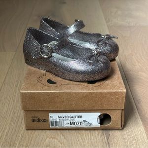 Mini Melissa Love Silver Glitter 7